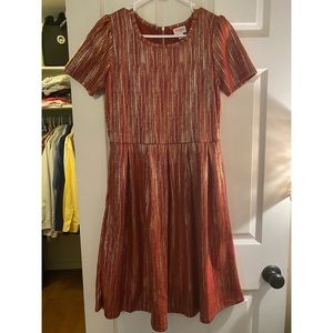 LuLaRoe Burgundy/Gold Elegant Amelia